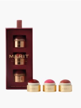 BNIB Merit Limited Edition Flush Balm Trio